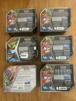 Pokemon TCG 6x Tins SEALED - Hidden Potential, Divergent Powers & V Strikers - Image 4