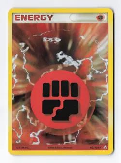 Fighting Energy 110/110 Holofoil Rare EX Holon Phantoms Vintage Pokemon Card LP+ - Image 1