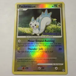 Pokemon 2007 Pachirisu Diamond & Pearl 35/130 Reverse Stamp - Image 1