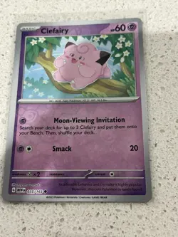 Clefairy Reverse Holo 151 English Pokemon Scarlet and Violet 035/165 - Image 1