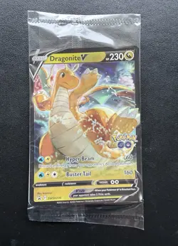 Dragonite V VStar SWSH235/236 Pokemon TCG Promo Pokemon Go - SEALED - STAMPED - Image 1