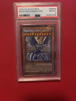 Graded 8 Blue-Eyes Shining Dragon RP02-EN096 Retro Pack 2-Unlimited Edition 2025 - Image 1