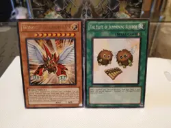 Yugioh RYMP Winged Kuriboh LV9 Rare & The Flute Of Summoning Kuriboh Common - Image 1