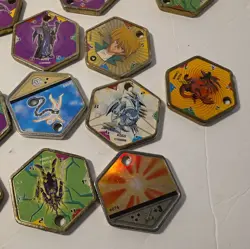 Yu Gi Oh Lot of 19 Takahashi Metal MEDALLIONS Hexors Coins TOKENS Battle Tiles - Image 5