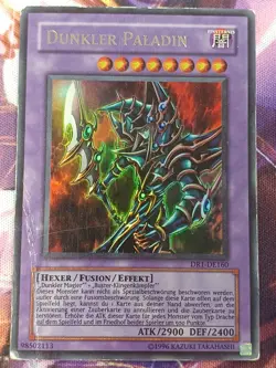 Dunkler Paladin DR1-DE160 Ultra Rare Deutsch POOR YUGIOH - Image 1