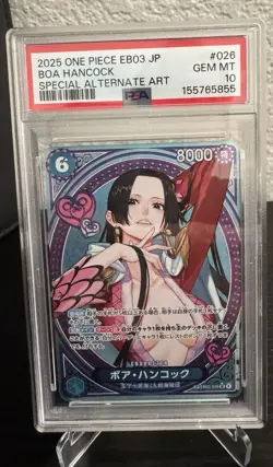 Boa Hancock (SP) EB03-026 Extra Booster: One Piece Heroines Edition Foil PSA 10 - Image 1