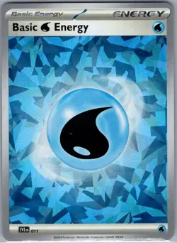 Basic Water Energy (Cracked Ice Holo) 011 Scarlet & Violet - Pokemon Card - NM - Image 1