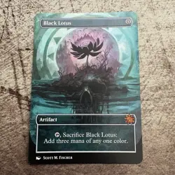 Black Lotus - Custom Art MTG Magic The Gathering Playtest Card - Image 1