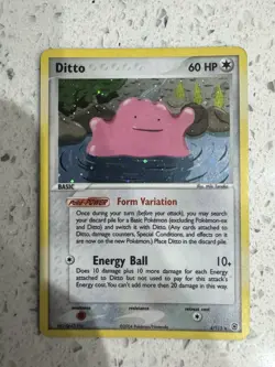 Pokemon TCG Ditto 4/112 EX FireRed & LeafGreen Holo Card Vintage Rare - Image 4