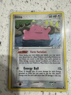 Pokemon TCG Ditto 4/112 EX FireRed & LeafGreen Holo Card Vintage Rare - Image 5
