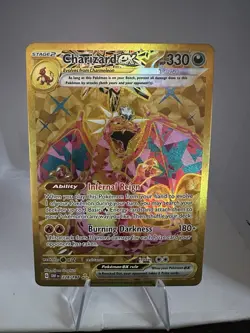 Pokemon Charizard ex 228/197 Gold Rare Full Art Holo OBF Card English - Image 1