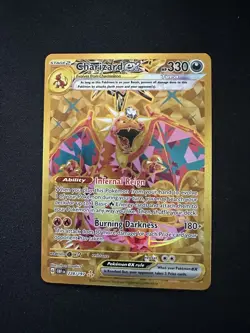 Pokemon Charizard ex 228/197 Gold Rare Full Art Holo OBF Card English - Image 3