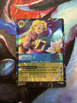 Disney Rapunzel - Appreciative Artist Lorcana TCG Promo Foil Card Promo Epcot - Image 1
