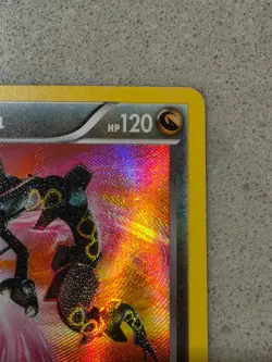 Dragons Exalted Rayquaza Secret Rare card 128/124 Holo Pokemon TCG - Image 5