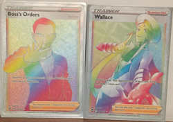 Rainbow full art trainer lot 4 cards - Image 1