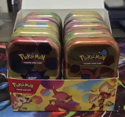 10x Official Empty Mini Pokemon 151 Tins in Display - Pokemon TCG - Image 4