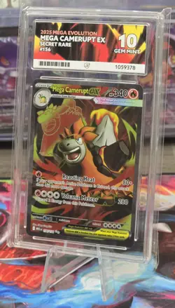 Pokemon TCG - Mega Camerupt EX - 156/132 - Mega Evolution ACE 10 Gem Mint - Image 3