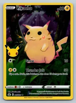 Pikachu 005/025 Celebrations 2021 Holo Pokemon Card TCG MP - Image 1