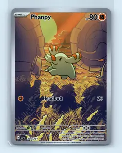 Pokemon tcg SV08: Surging Sparks Phanpy Near Mint or Better - Image 1