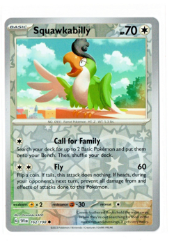 Pokemon TCG Squawkabilly 162/198 Reverse Holo Rare Scarlet & Violet Near Mint NM - Image 1