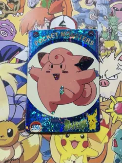 Pokemon Vintage Pocket Monsters Vending HOLO Prism Sticker 1999 Bandai Nintendo - Image 1