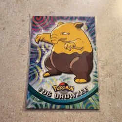 DROWZEE #96 Pokemon Topps Blue Logo TV Animation Edition Series 2 2000 Card - Image 1