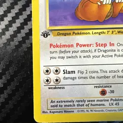 WOTC Dragonite 19/62 Fossil 1st Edition Pokemon TCG Rare 100HP 1999 MP - Image 4