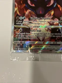 Pokemon TCG Lucario VSTAR SWSH291 Black Star Holo SEALED PROMO Pokemon Card - Image 4