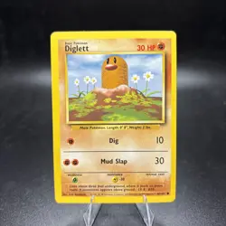 Pokemon TCG - Diglett (47/102) - Base Set - Fight Symbol Error/Misprint - NM -j - Image 1