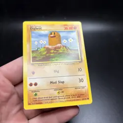 Pokemon TCG - Diglett (47/102) - Base Set - Fight Symbol Error/Misprint - NM -j - Image 3