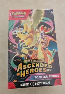 Pokemon Mega Evolution ASCENDED HEROES BOOSTER BUNDLE BOX - Image 1