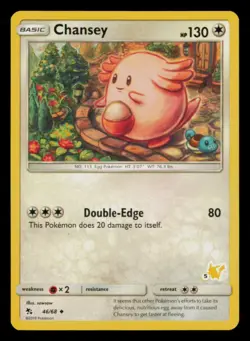 Chansey 46/68 Uncommon Hidden Fates Pokemon Near Mint - Image 1