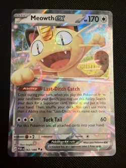 Meowth ex 062/088 Double Rare Perfect Order Pokemon Near Mint - Image 1