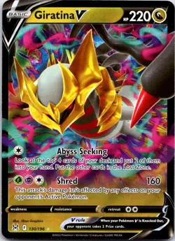 Giratina V 130/196 Holo V Rare Lost Origin Pokemon Holo NM - Image 1