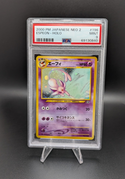 PSA 9 Pokemon Card Japanese Neo 2 : Crossing the Ruins Espeon Holo US SELLER! - Image 1