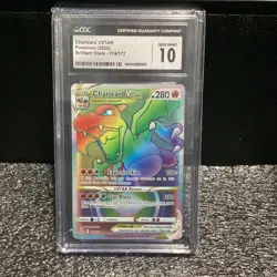 Pokemon TCG Charizard VSTAR 174/172 Secret Rare Holo CGC 10 Brilliant Stars 2022 - Image 1