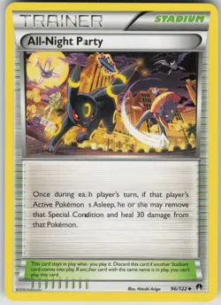 Pokemon TCG All-Night Party Uncommon XY - BREAKpoint 96/122 - Image 1