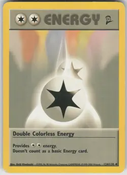 Pokemon TCG Double Colorless Energy Uncommon Base Set 2 124/130 - Image 1