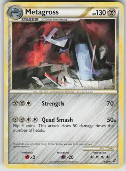 Pokemon TCG Metagross Rare Undaunted 18/90 - Image 1