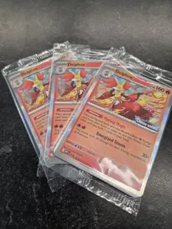 POKEMON CHAOS RISING STAFF PROMO SET OF FOUR CARDS NEW AND SEALED - Image 1