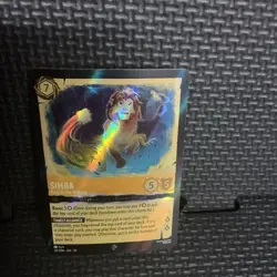 Simba-King in the Making 20/204 Disney Lorcana Whispers in the Well Foil Card - Image 1