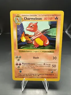 Pokemon TCG Charmeleon Base Set, Shadowless, Uncommon Card 24/102 - Image 1