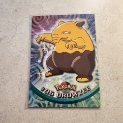 DROWZEE #96 Pokemon Topps Blue Logo TV Animation Edition Series 2 2000 Card - Image 1