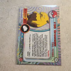 DROWZEE #96 Pokemon Topps Blue Logo TV Animation Edition Series 2 2000 Card - Image 2
