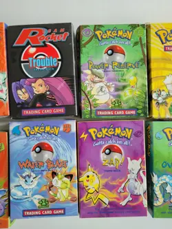 Pokemon TCG Wizards of the Coast - 12 EMPTY Boxes w/9 Rules Book, 4 Card Lists - Image 4