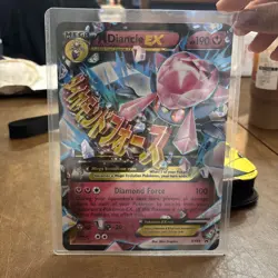 Pokemon TCG XY M Diancie EX Promo Holo Card XY44 190 HP Diamond Force JUMBO Card - Image 1