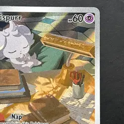 Espurr 095/088 Perfect Order Illustration Rare Pokemon TCG Card NM - Image 3