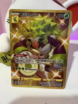 Rillaboom 197/189 Hyper Rare - Pokemon Darkness Ablaze - Holo Gold Card ✨ - Image 1
