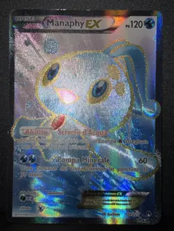 Manaphy EX 116/122 XY BREAKpoint Rare Ultra Holo Pokemon ITALIAN Card MP - Image 2