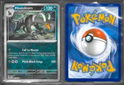 Pokemon Prismatic Evolutions 063/131 Houndoom Reverse Holo Card - Image 1